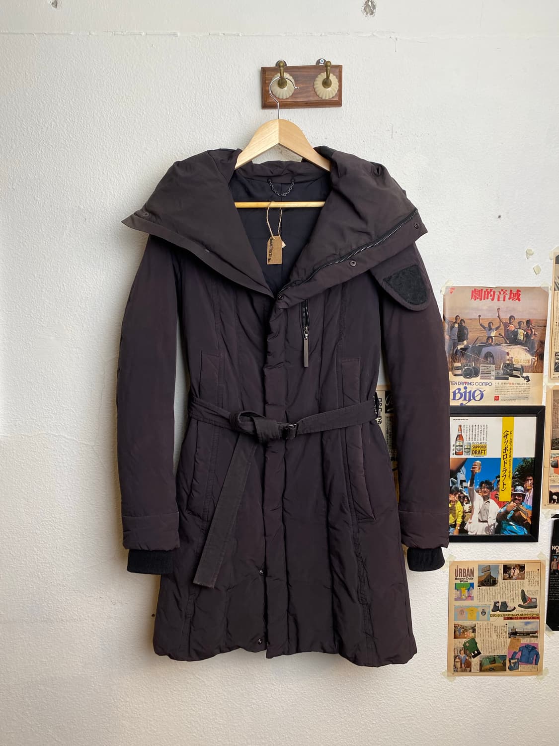 더 비리디안  워싱 하이넥 패디드 코트 상품이미지2