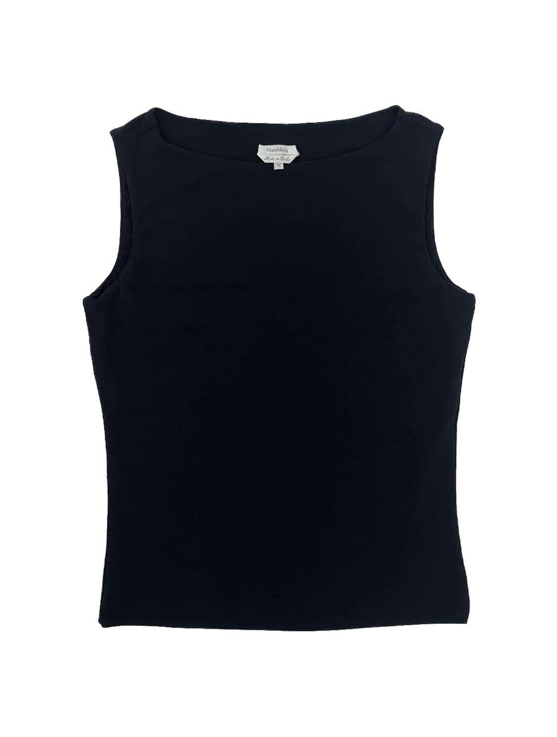 MaxMara Boat neck Sleeveless Black Top 상품이미지1