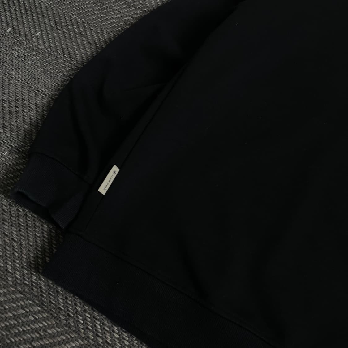 스노우피크 미니멀 박시핏 맨투맨 블랙o 3546 상품이미지5