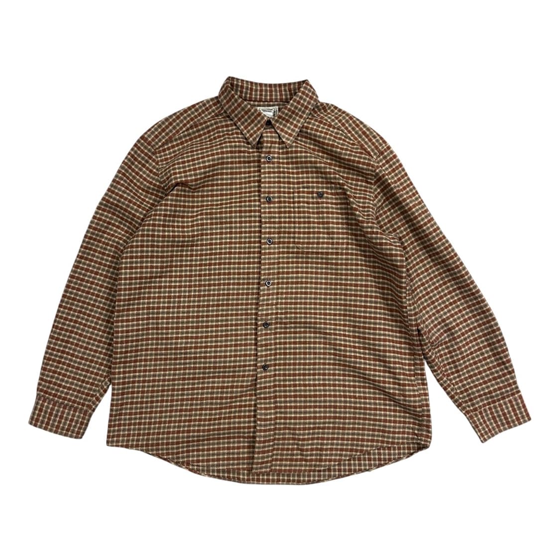 L) 엘엘빈 L.L.Bean 브라운 체크 플란넬 셔츠남방 상품이미지1