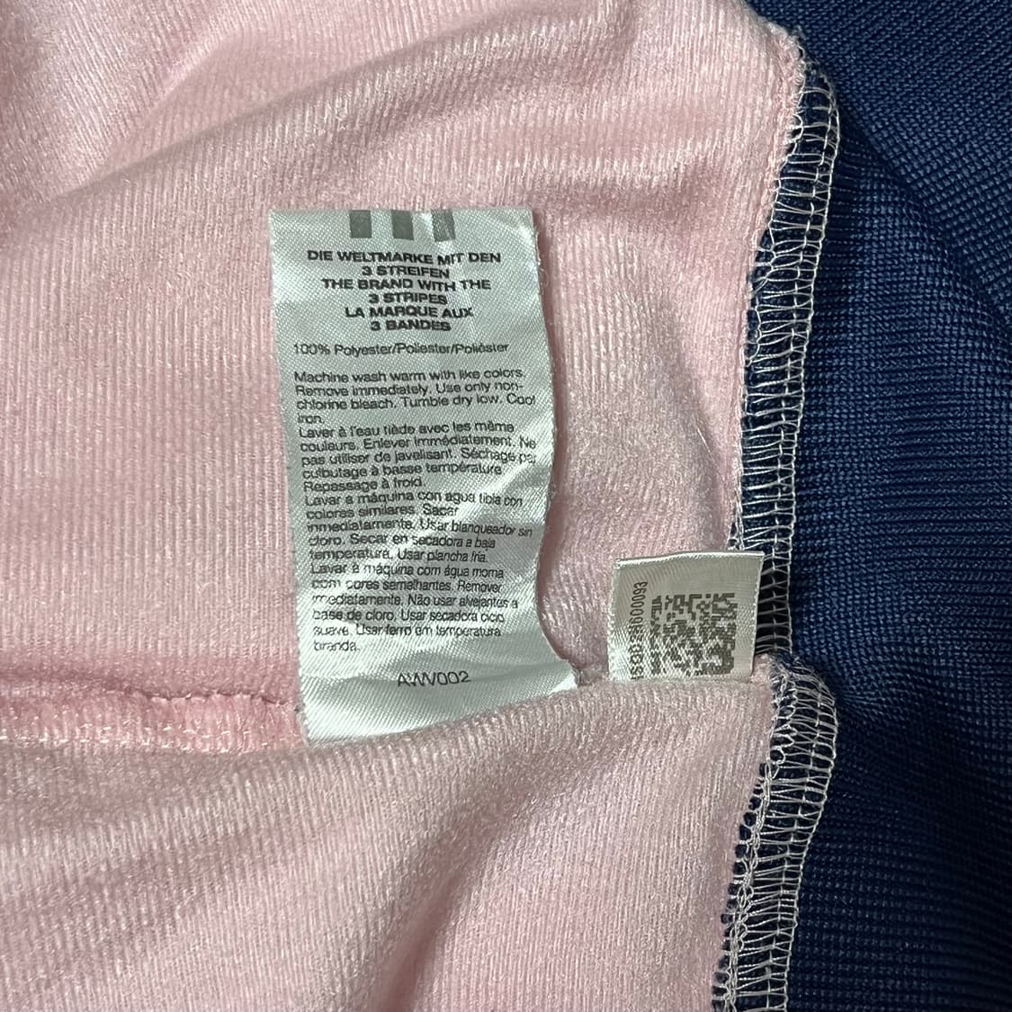 아디다스 연핑크 네이비 남핑 져지 트랙탑 상품이미지5