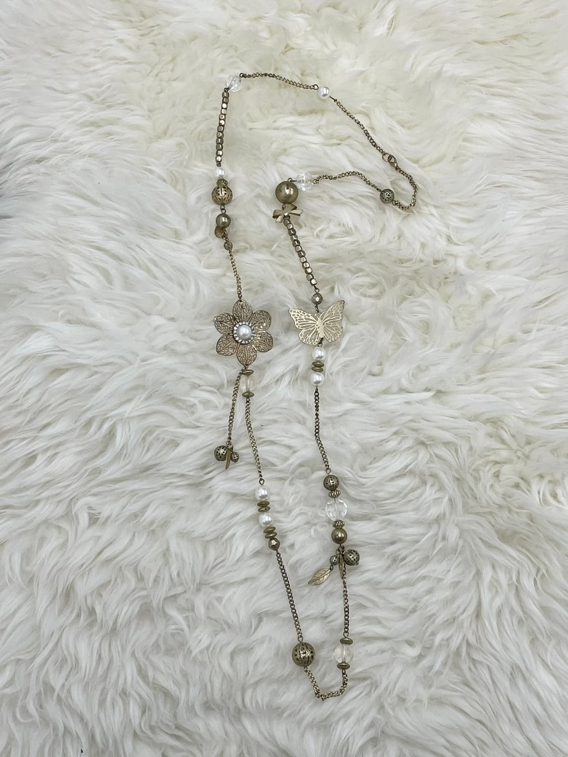 엔틱 페어리 플라워 레이어드 네크리스 상품이미지3