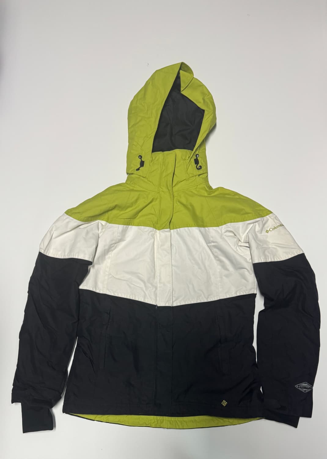 여성 컬럼비아 컬러 블록 바람막이 점퍼 s 상품이미지1