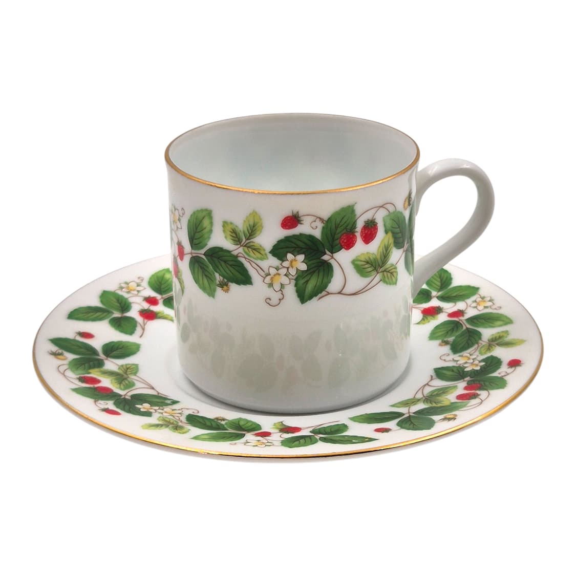 80s 케이토 딸기 넝쿨 도자기 찻잔 1세트 상품이미지2