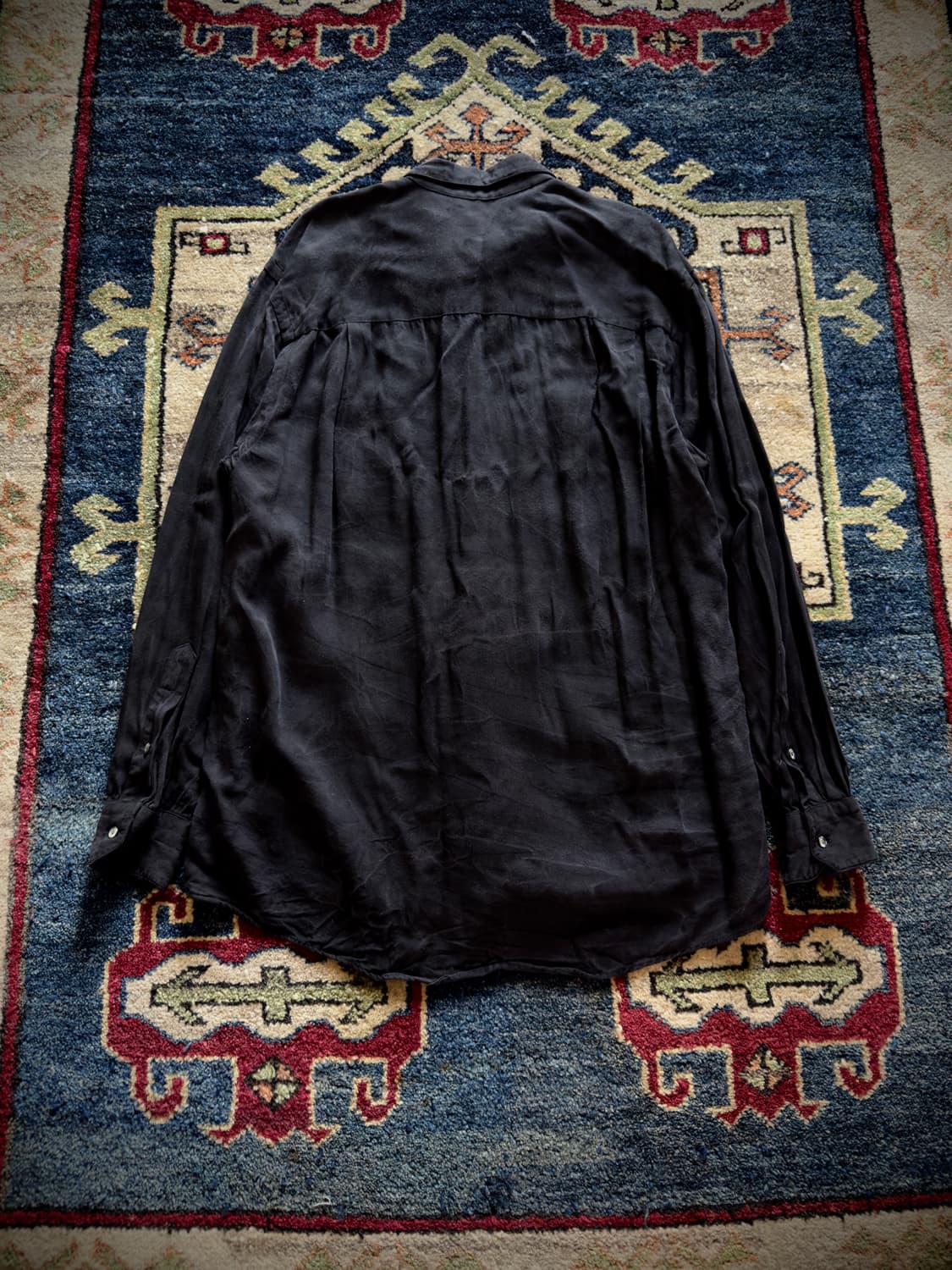 USA John Clarendon black Rayon shirt 상품이미지2