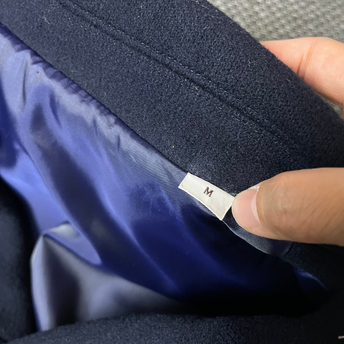 VESVIO 네이비 미디 코트 M 상품이미지4