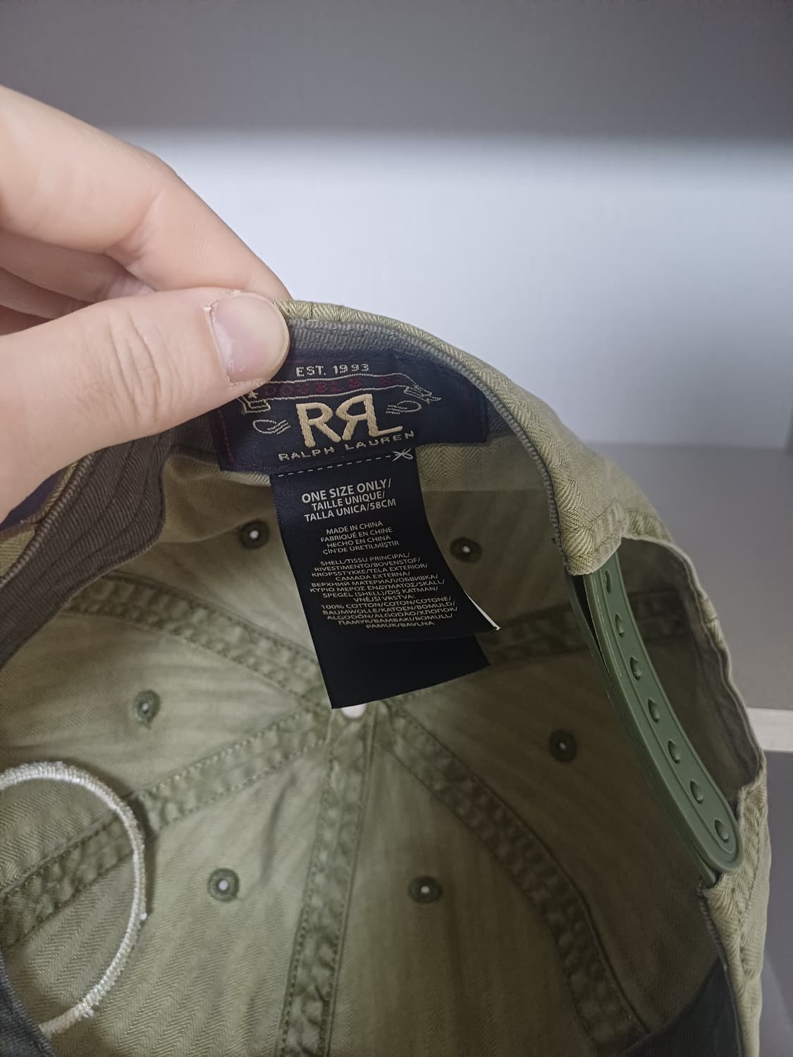 더블알엘 윙로고 볼캡 올리브 상품이미지3