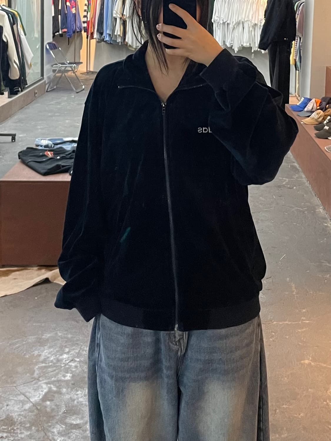 아디다스 빈티지 벨벳 벨루어 트랙탑져지 H2746 상품이미지1