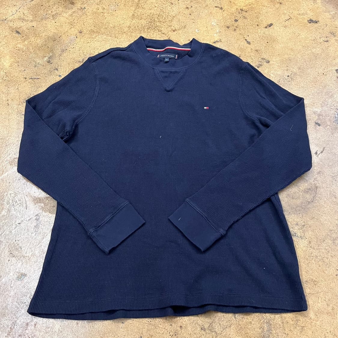 [정품/XXL] 타미 와플 긴팔티셔츠 네이비 b16 상품이미지2