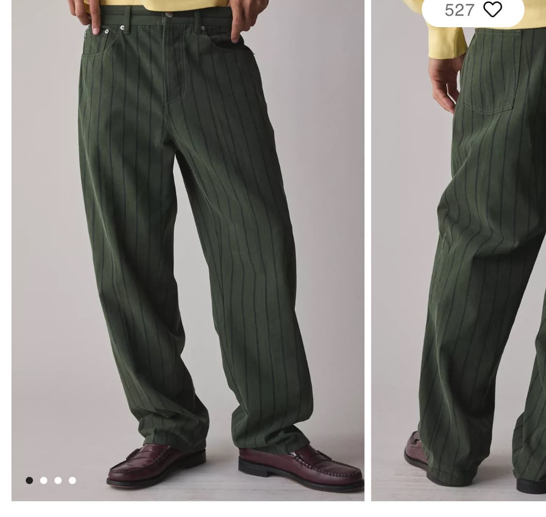 Obey classic baggy stripe pants 상품이미지1