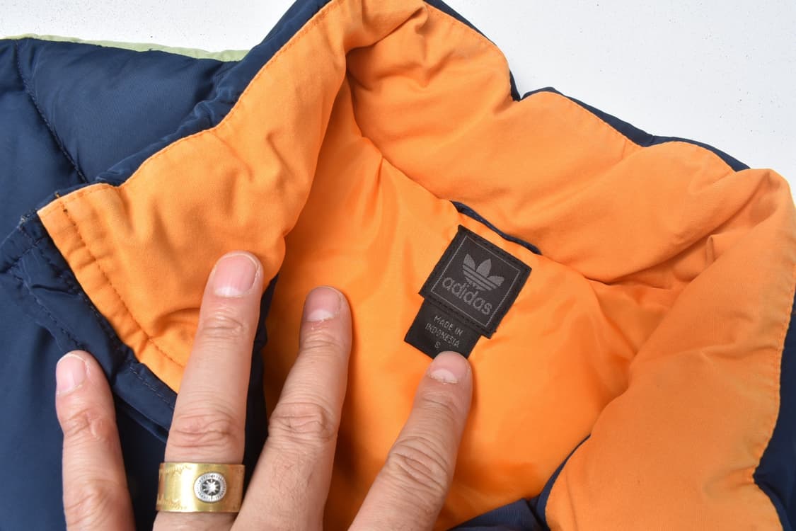 90S 아디다스 컬러블럭 덕다운 베스트 오리털 조끼 S N0828 상품이미지5