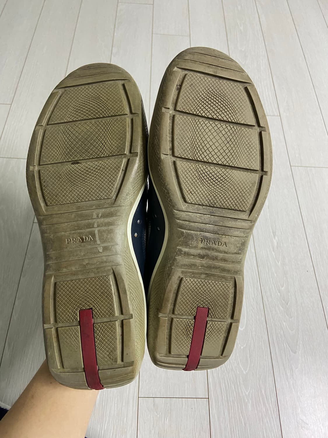 [8] 00s 프라다 아메리카컵 스니커즈 네이비 상품이미지7