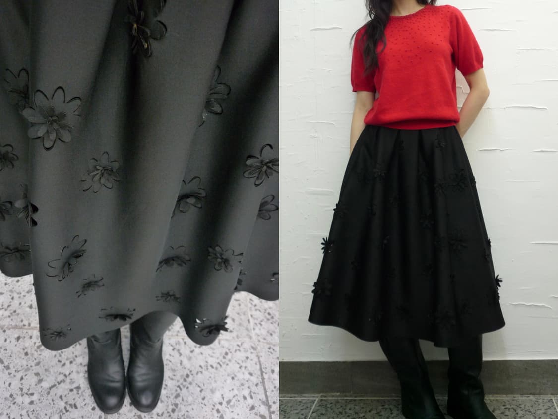 flower plush skirt 상품이미지1