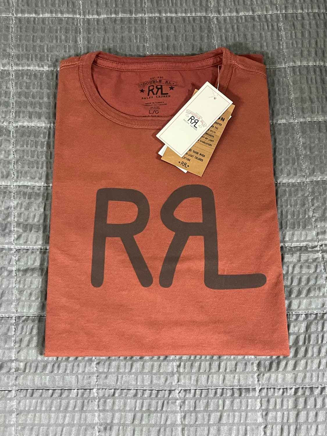 더블알엘(RRL) 랜치 로고 저지 티 레드 상품이미지1
