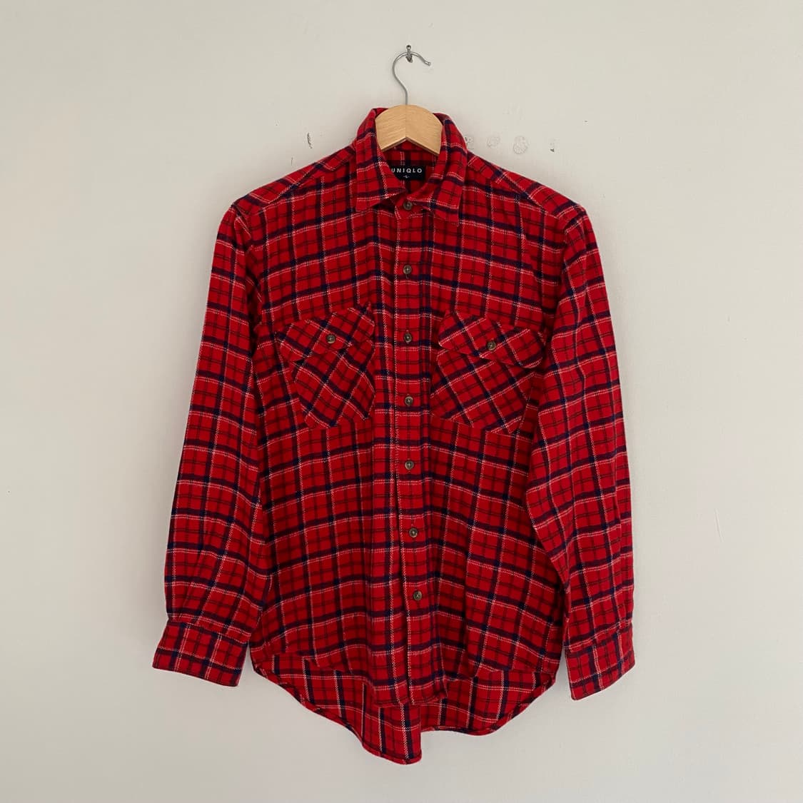 90s 유니클로 아크릴 셔츠 상품이미지1