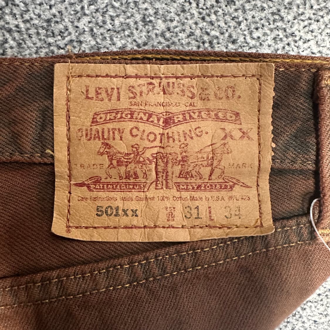 리바이스 브라운 데님팬츠  상품이미지4