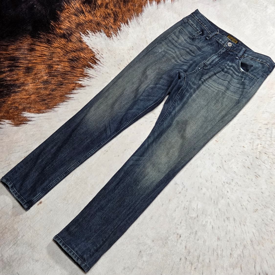 후부 중청 슬림 스트레이트핏 데님 팬츠 상품이미지4