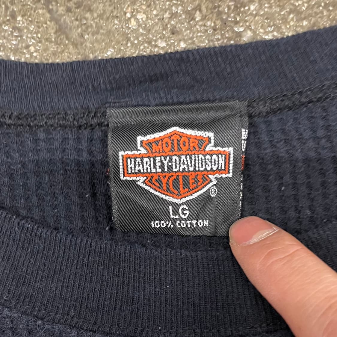 90s 할리데이비슨 와플 롱슬리브 (110) 상품이미지10