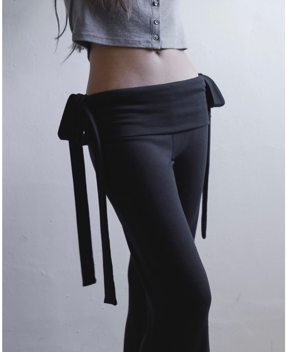 택포)새상품)peyote 폴딩 웨이스트 셔링 팬츠 상품이미지2