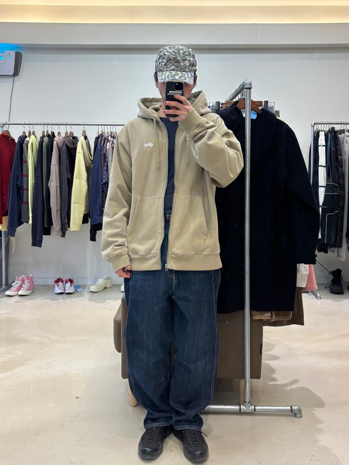 스투시 스탁 로고 후드집업 상품이미지9