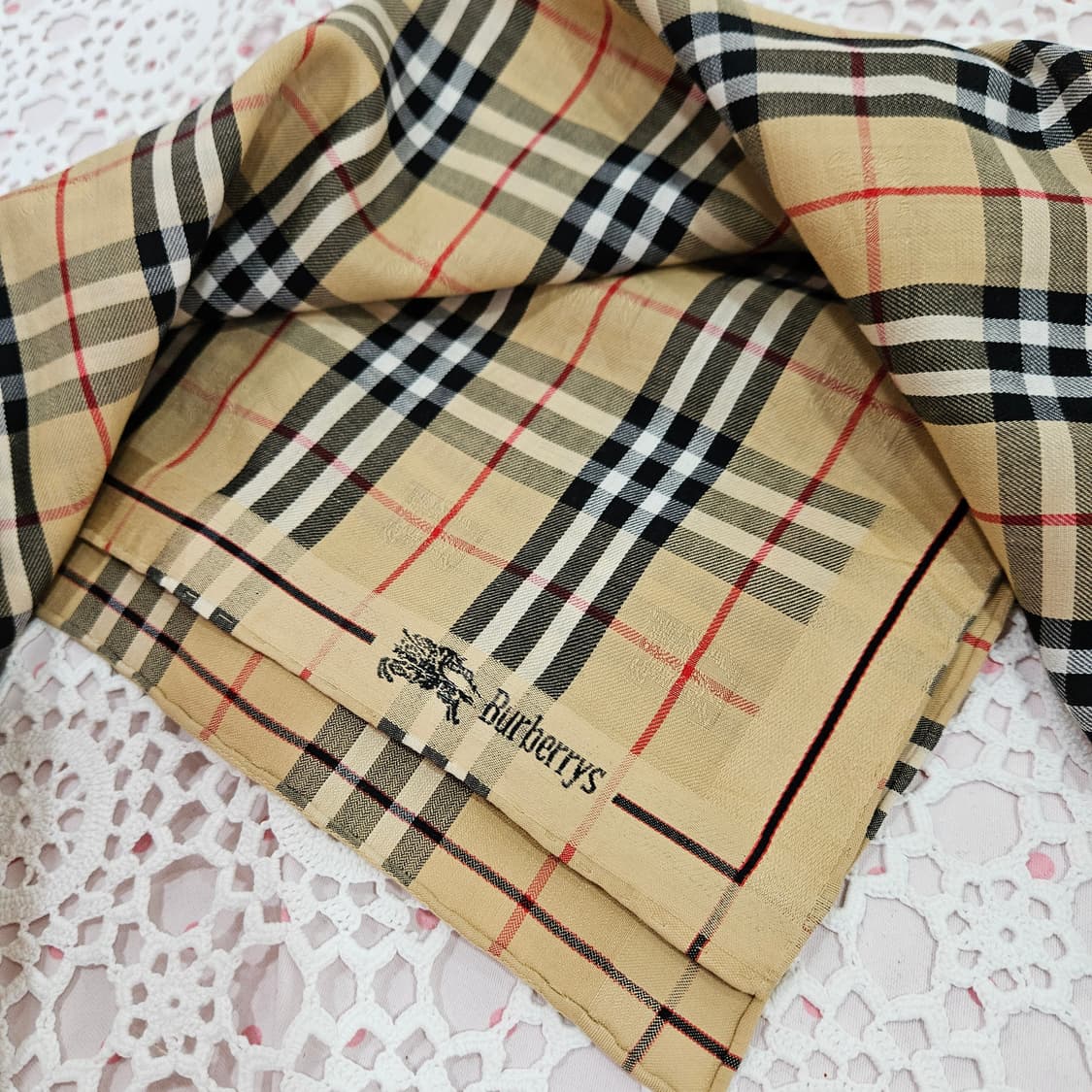 버버리(Burberrys) 빈티지 노바체크 손수건 상품이미지5
