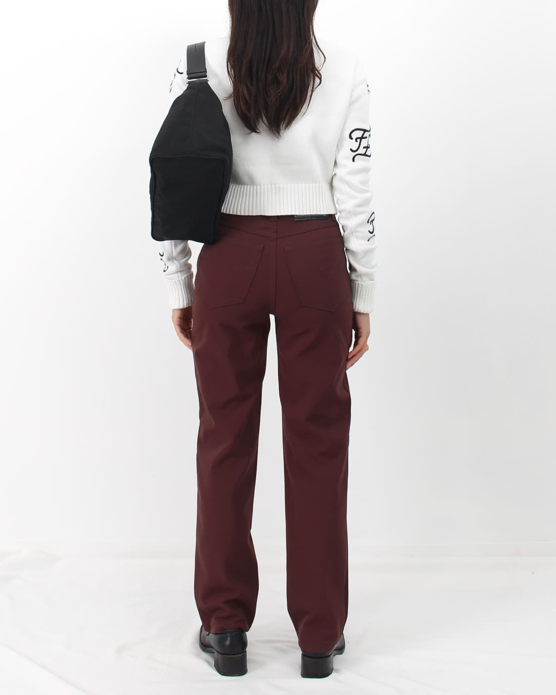 베르사체 VERSACE 빈티지 버건디 브라운 팬츠 상품이미지10