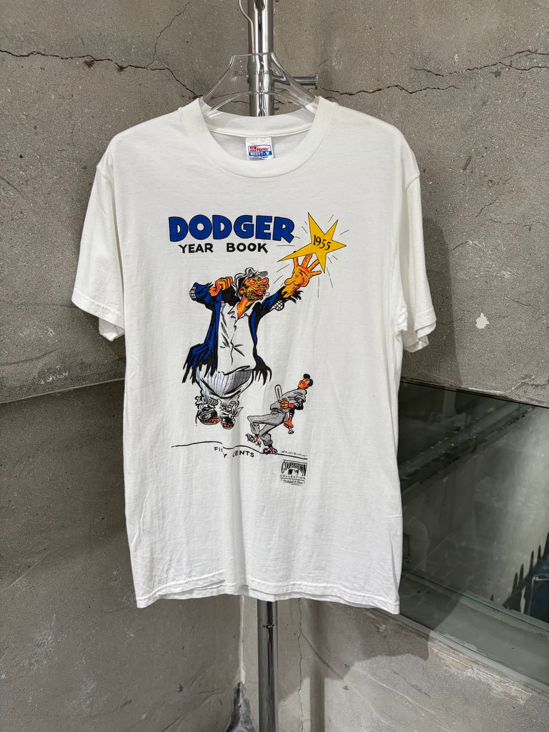 00s 헤인즈 Dodger Year Book 그래픽 티셔츠 상품이미지1