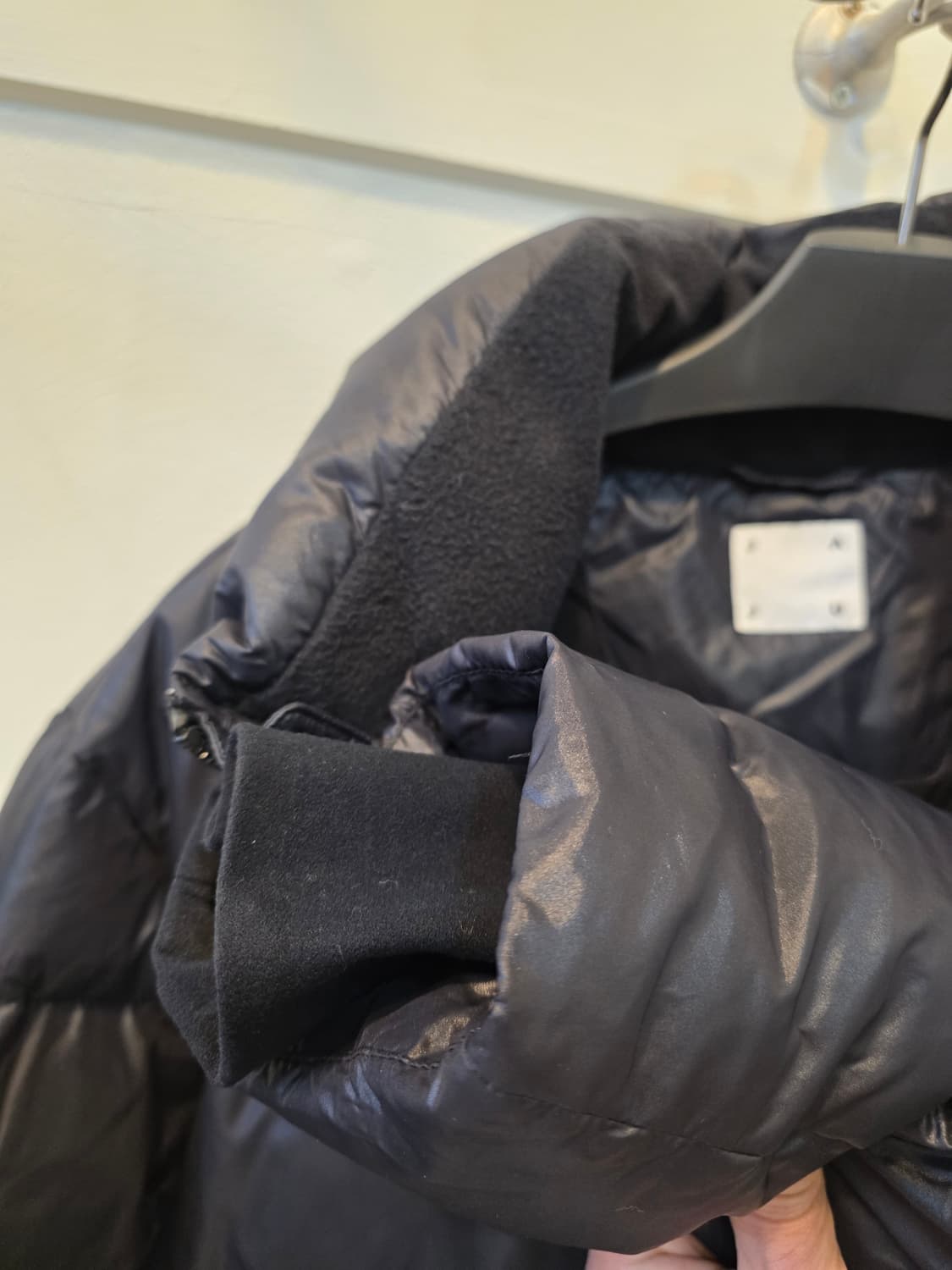 JAJU  블랙 구스 크롭 패딩 상품이미지7