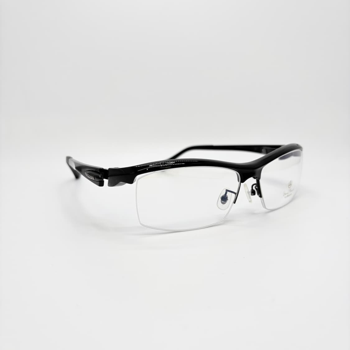 MIZUNO 미즈노 블랙 고글 반무테 안경 상품이미지2