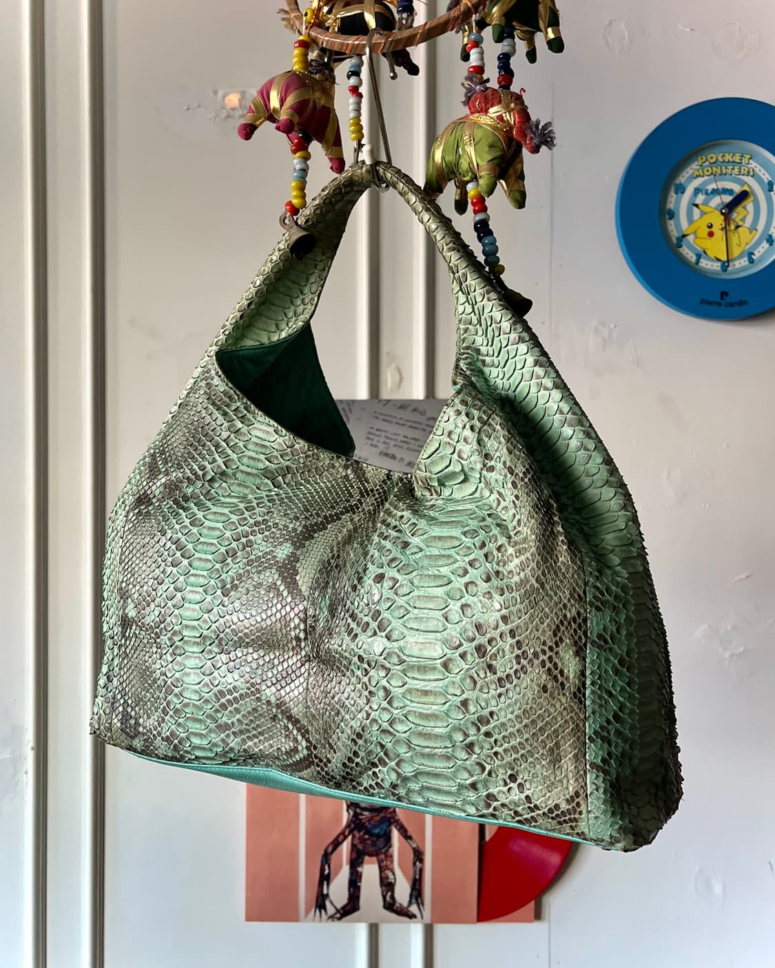 Real Python Skin Leather Shoulder Bag 상품이미지3