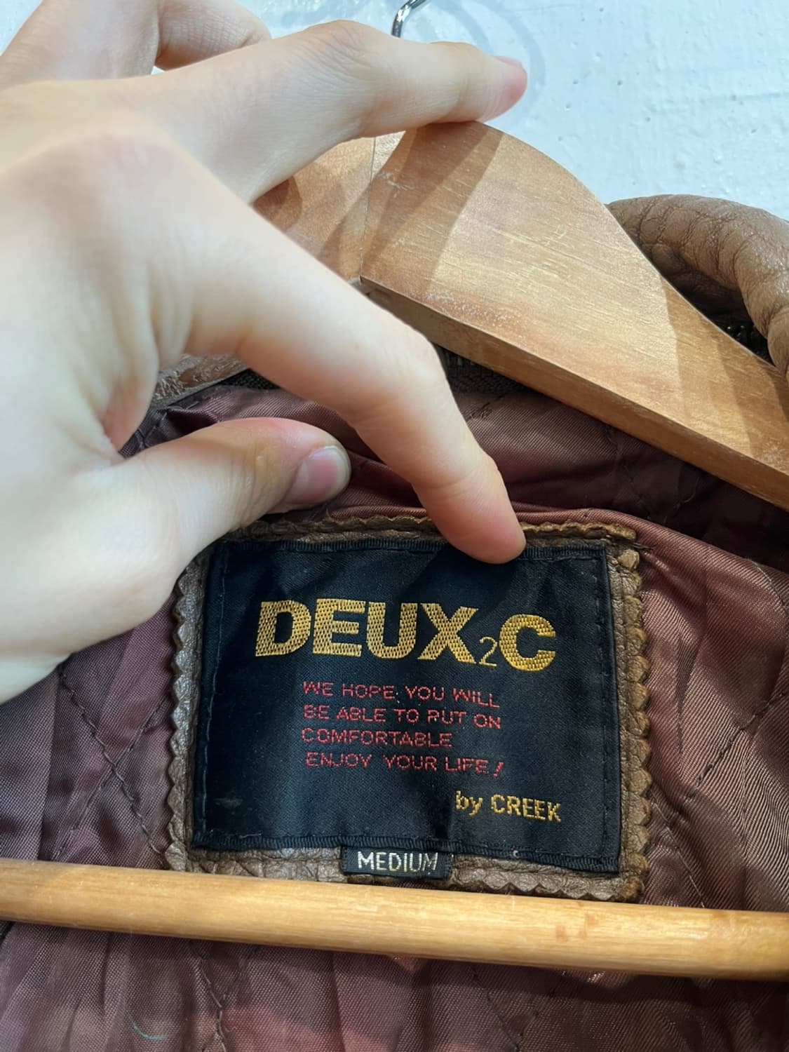 90s DEUX2C 양가죽 봄버자켓  상품이미지3