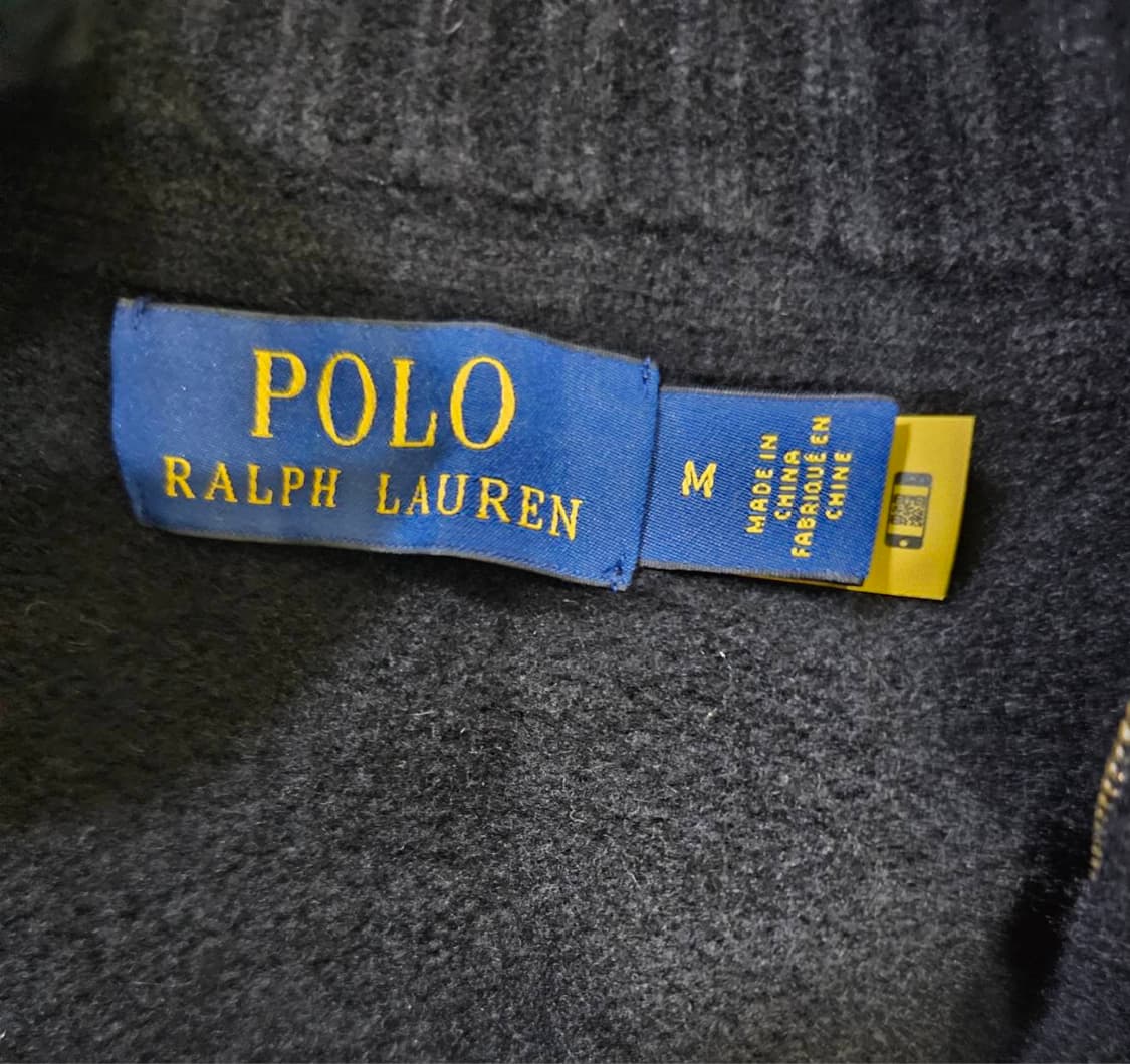 폴로 POLO 빅포니 검빨 블랙레드 니트집업 95/M 상품이미지6