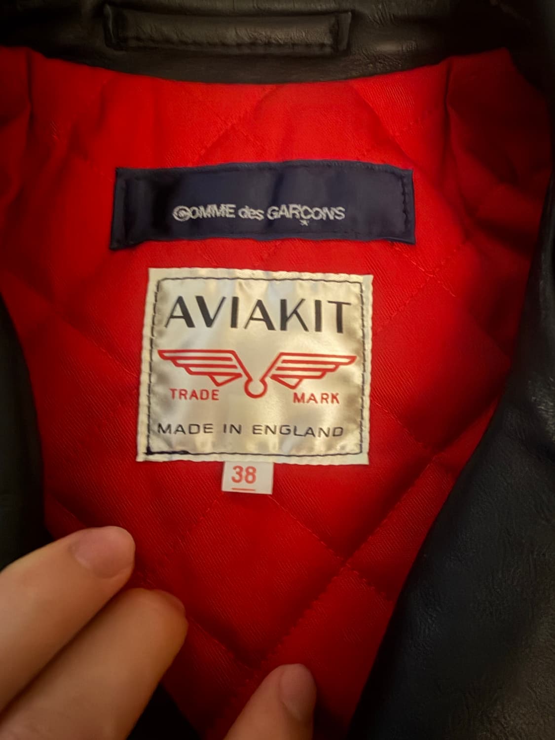 꼼데가르송 루이스레더 자켓 상품이미지6