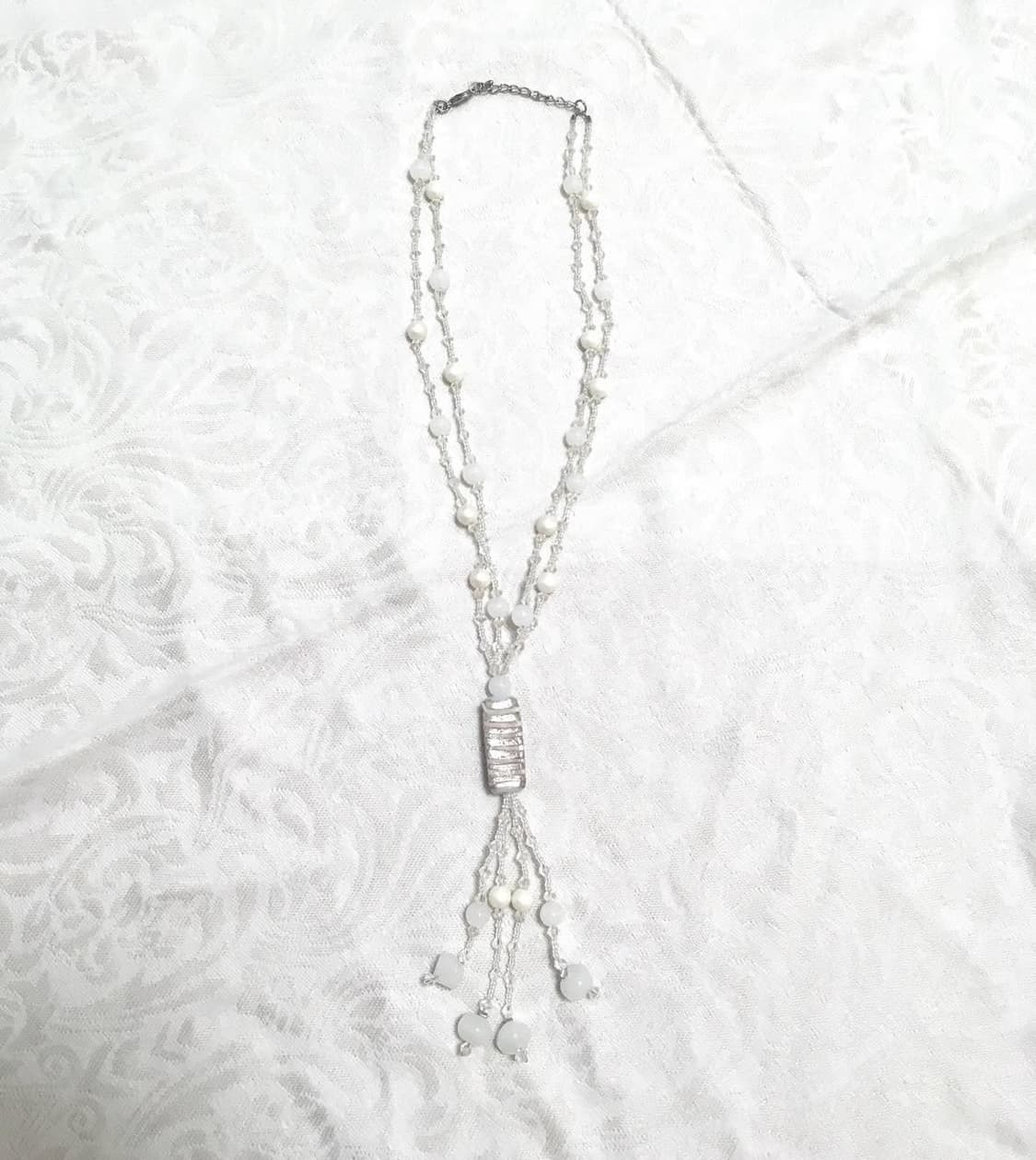 빈티지 페어리 진주 비즈 목걸이 상품이미지2