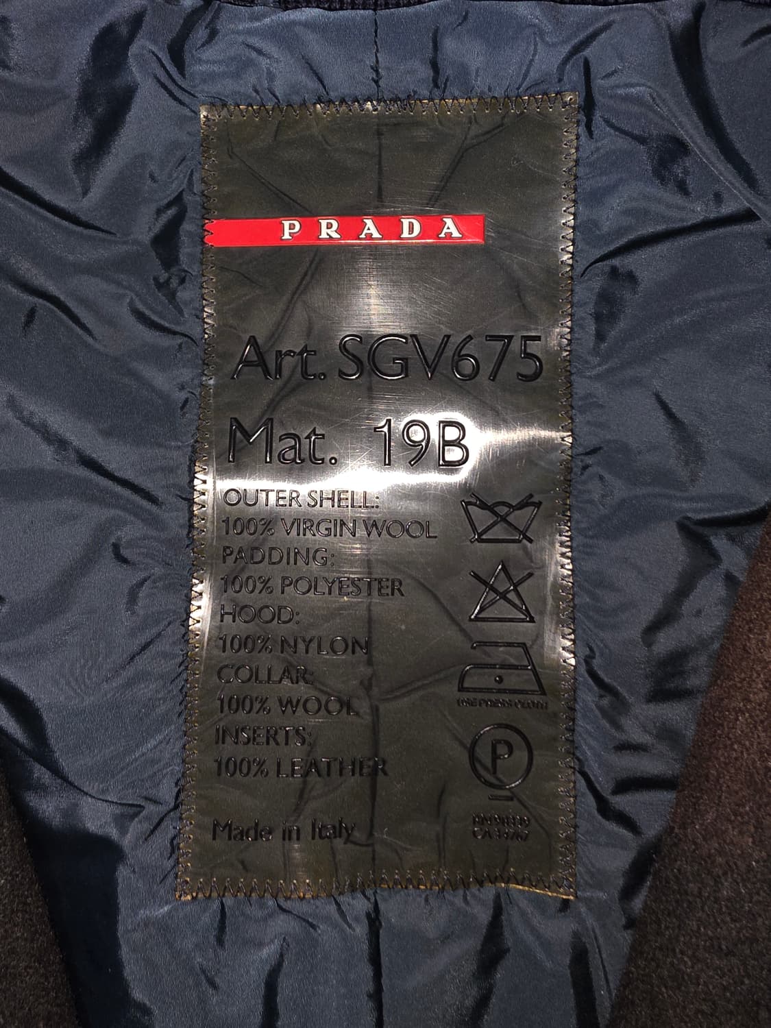 프라다 스포츠 울 패딩 자켓 상품이미지8