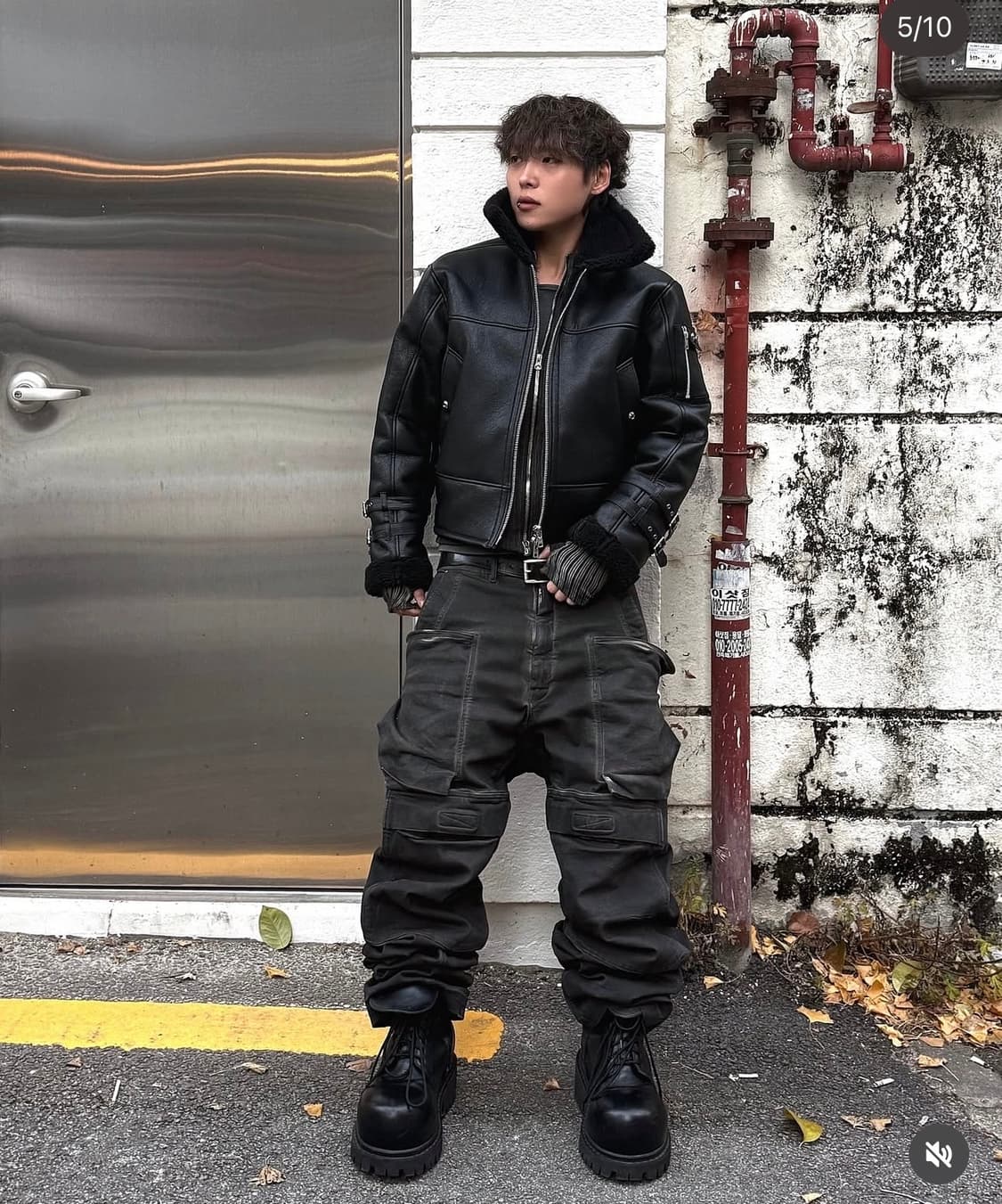 알렌느 3D 벨티드 폭스 시어링 무스탕 2사이즈 상품이미지5