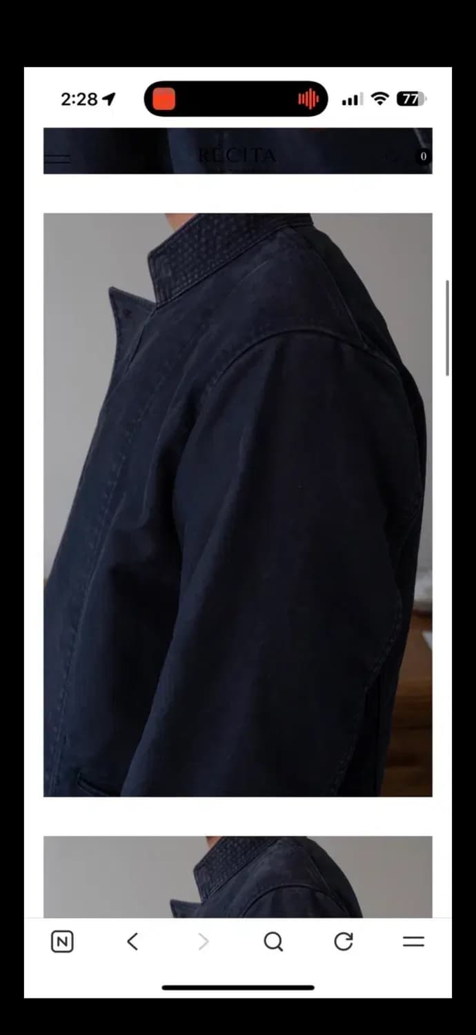 레시타 쉐프 자켓 s 상품이미지3