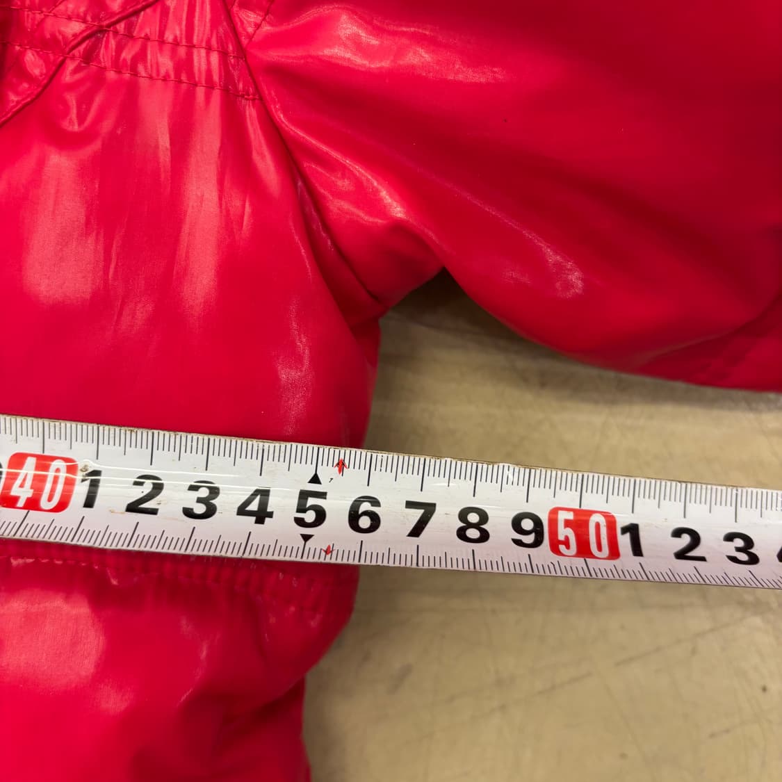 타미힐피거 스몰로고 덕다운 레드 패딩 상품이미지5