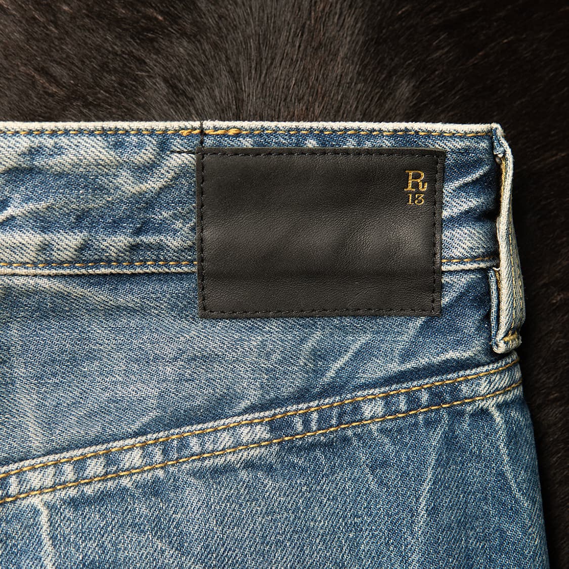 [32~34] R13 테일러드 드롭 데님팬츠 MB-1384  상품이미지5