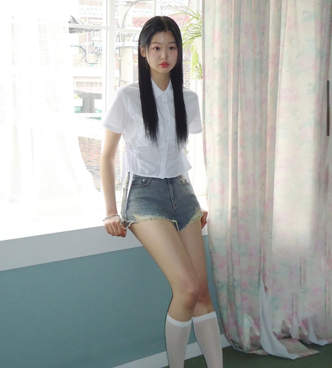 아워데이즈 컷 오프 빈티지 데님 쇼츠 빈티지 블루 M 상품이미지1