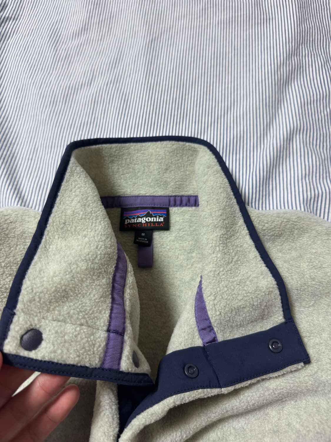 파타고니아 헤비웨이트 신칠라 스냅티 플리스 풀오버 오트밀 헤더 M 상품이미지7