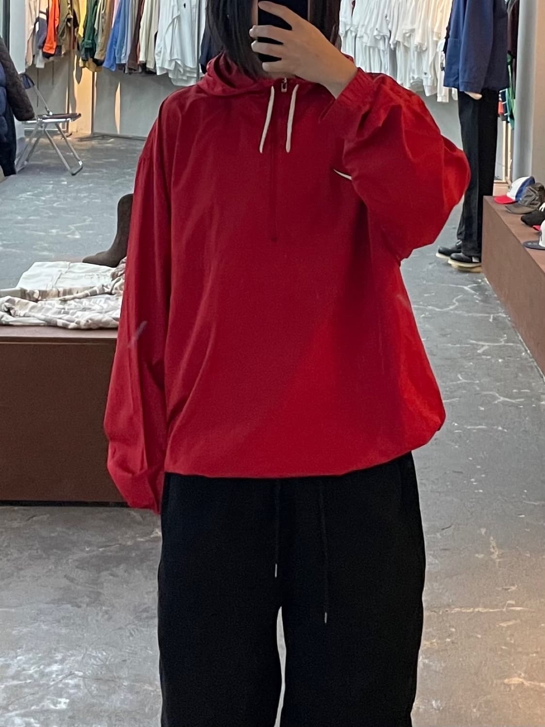 나이키 90s 올드스쿨 레드 아노락 바람막이 H1361 상품이미지1