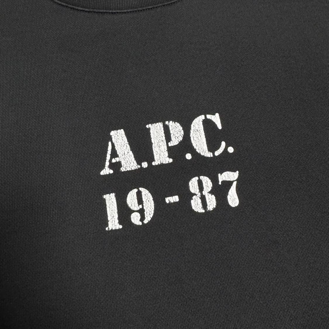 A.P.C. 19-87 블랙 맨투맨 XXL 상품이미지3