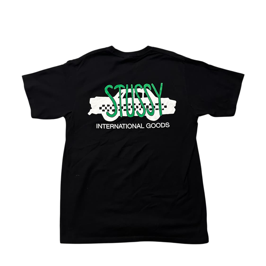 스투시 택시 캡 그래픽 티셔츠 블랙 상품이미지1