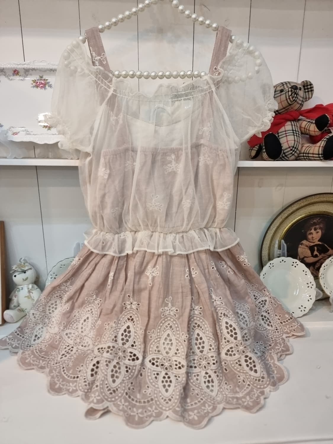 LIZ LISA 오프숄더 레이스 원피스 상품이미지5