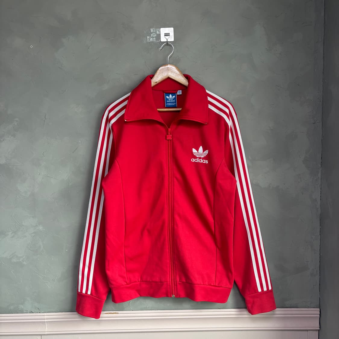 아디다스 빅로고 유로파 져지 트랙탑 빨강 상품이미지1