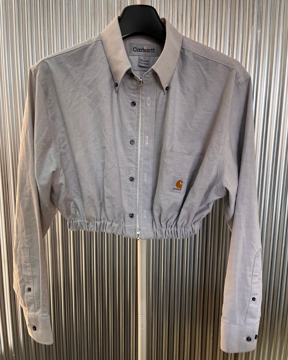 칼하트 크롭 투웨이 지퍼 리폼 L 상품이미지4