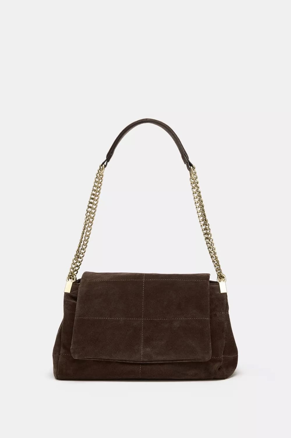 (상태 최상) 자라 ZARA 레더 숄더백 (초콜릿) 상품이미지3