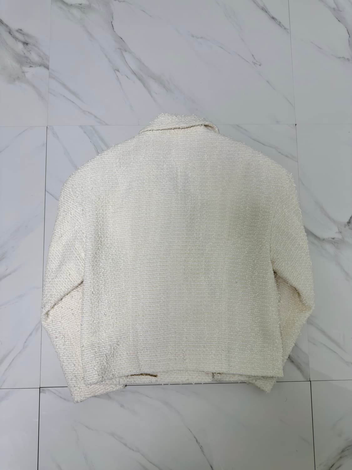 신형 새상품 샤넬 CC버튼 트위드 자켓 36 백화점택 상품이미지4