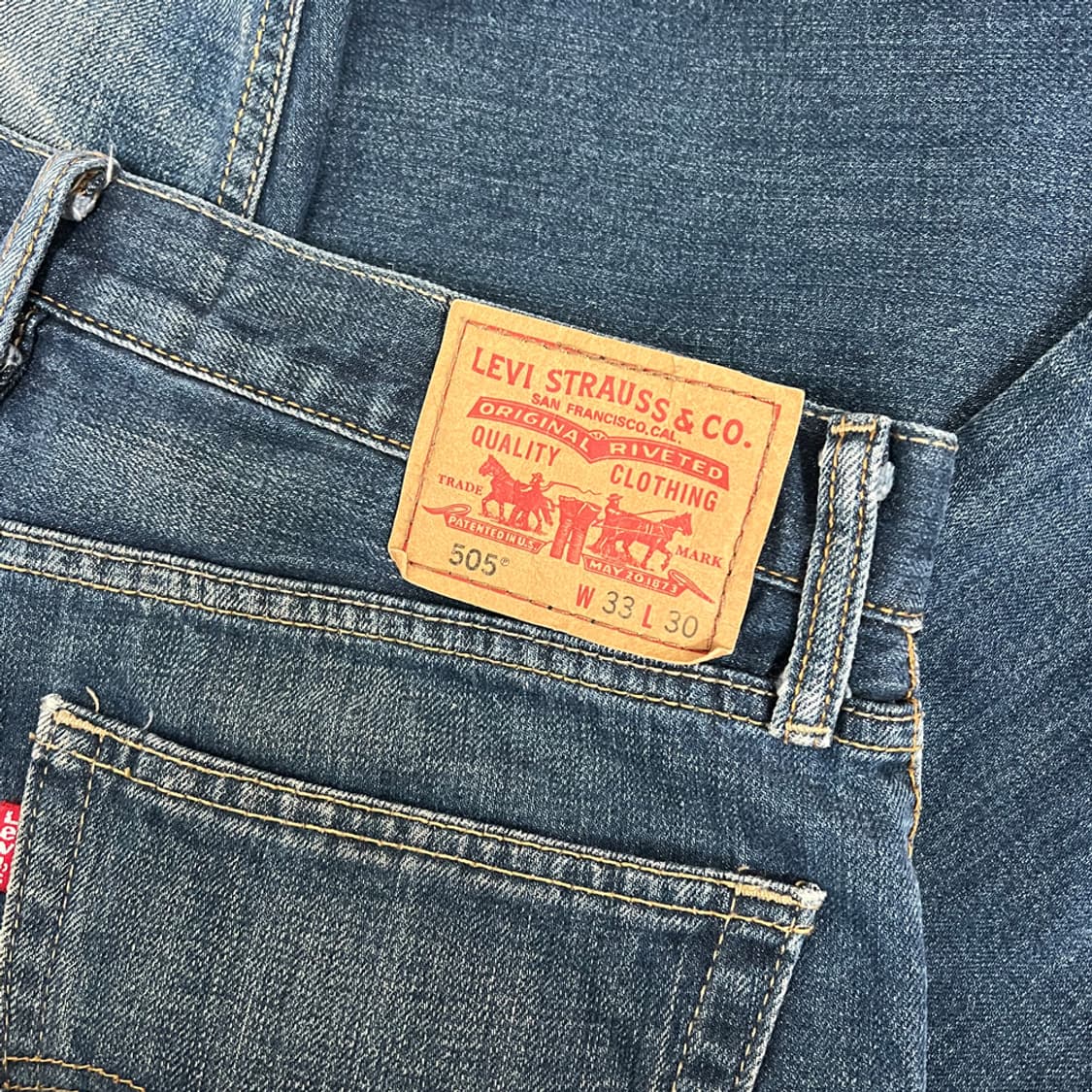 리바이스 505 스트레이트핏 데님 팬츠 청바지 33 상품이미지4